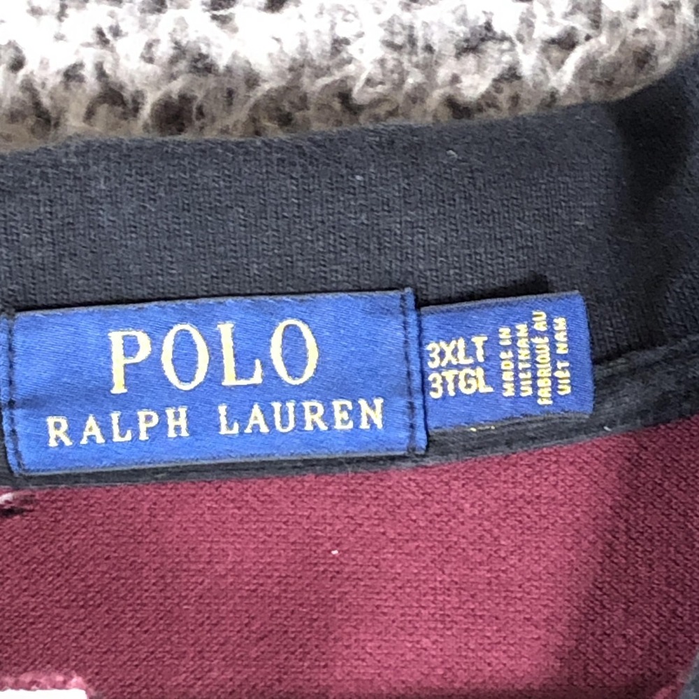 Polo Ralph Lauren Shirt Mens 3XLT Red Solid Short Sleeve Polo Big Pony Crest - Picture 7 of 12
